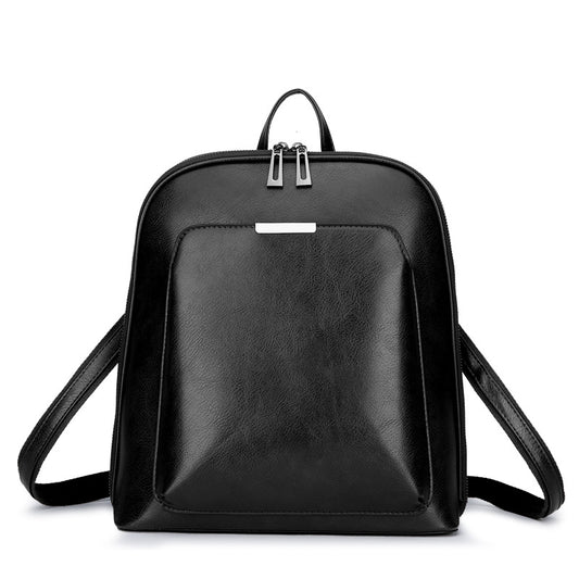 Casual Travel Leather Backpack for Women